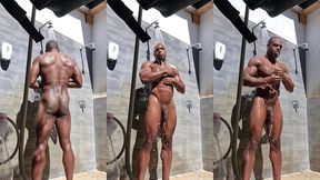 update #239 (september 21, 2022) showering outside on a nudist camping ???