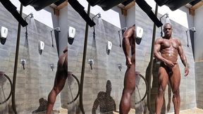 update #239 (september 21, 2022) showering outside on a nudist camping ???