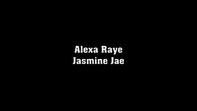 jasmine jae teaches alexa raye threesome in kitchen