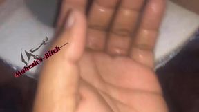 Sri Lankan Sinhala Wife giving Hand &amp; Blow Jobs &amp; Getting Cum Facial