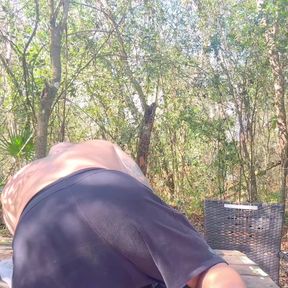Grandpa has big balls and nice butt cheeks