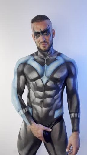 Nightwing body paint