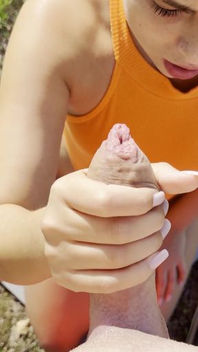 Must-see moment from &quot;I did hot yoga outside so he give me dick in my mouth&quot;