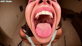 Mia is ready to show your mouth, so deep - MP4