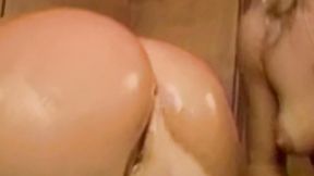 ”Asian dyke gets her butt dominated & rough banged with dildo”