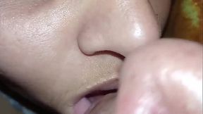 My cute stepsister shared her bed with me