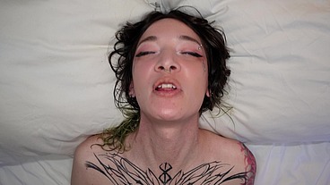 Asian Trans Hottie Stormy Buns' FIRST EVER Boy/Girl sextape