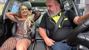 Curvy Fat-assed Brazilian Cutie Lets an Old Fatty Drill Both Her Holes & Fill Her Cunt In the Car