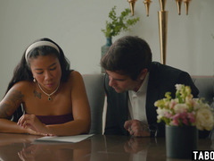 Hot bride Gizelle Blanco fucked by the groom in front of the witnesses