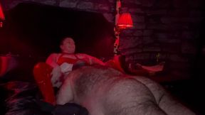 Domina Satana's Christmas Gift to Booboo