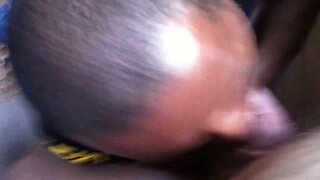 servicing a thick DaddyBear dick