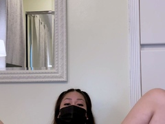 Asian MILF Sucks Big Cock And Jerks Out Cum