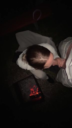 Jaw-dropping moment from &quot;Suck Dick TWICE in 1 Day! Roadside and at Camp!&quot;