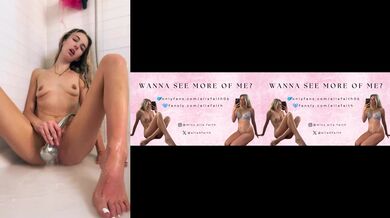 Blonde British Ella Faith Gushing Shower Masturbation Destroyed