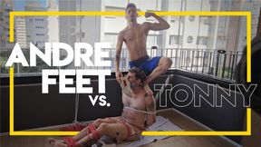 Andre Feet versus Tonny (1080p) Gay Domination - Gay Bondage - Wrestling - Foot Fetish - Muscle Worship - BDSM