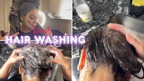 Hair Washing & Shampoo Session