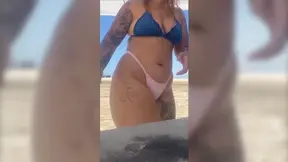Beach Encounter: Young Guy Touches Pussy; She Returns Favor by Handjob