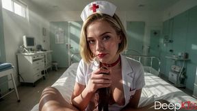 this sexy nurse with a tight throat is sucking my dick because that s how i ll get better[ai]