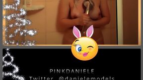 Naked blond milf,masturbation with water