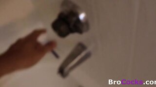 Shower sex with playful brother