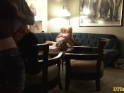 Two Blonde Babes DP Anal In Real Swinger Group Sex Late Night Hotel Party