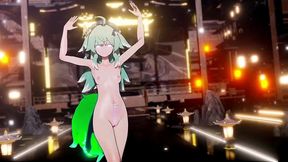 honkai star rail huohuo hentai fox girl kitsune nude dance hit and run mmd 3d emerald tail