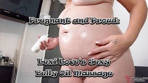 Pregnant and Proud: Lexi Love's Sexy Belly Oil Massage