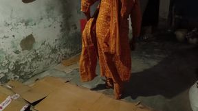 Big Ass Bhabhi Changing Her Clothes and Boy Watchig