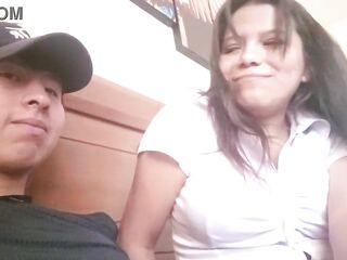 My secretary desires her daily dose of milk, her boyfriend is working as a delivery chap.