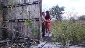 Stepdad bangs enormous-assed, busty stepdaughter in outdoor sex
