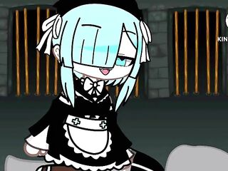 Rem from rezero in gacha club anime