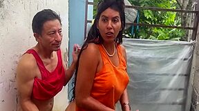 Busty Stepmother Fucks The Estates Elderly Gardener