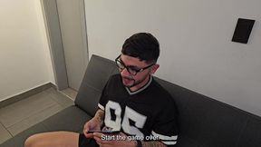 Hot Colombian MILF seduces gamer nerd and swallows his jizz