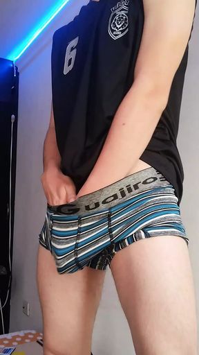 I masturbated after training and look how much semen I had