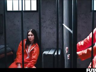 Prison Futanari Transformation - 18 Years Old Matty Mila Summons Demon and Turns Into Insatiable Shemale