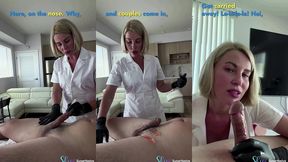 the interview with a happy ending with my legs wide open