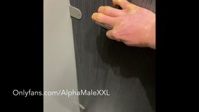 Straight British Builder Piss Public Toilet