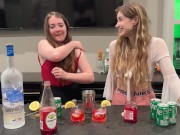 Slutty Bartenders Make Your Fav Drink! PAWG Redhead College Girls