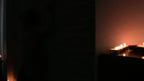 Sweet girl spread her legs for dominant BDSM play