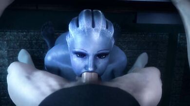 Liara T’Soni deep throat - Mass Effect (noname55)