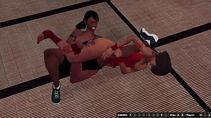 Hot Naked Bitches Dela and Josie Battle Fuck in 3D