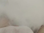 Step mum walks in  on 18yo in bath with thick cock wanking hard