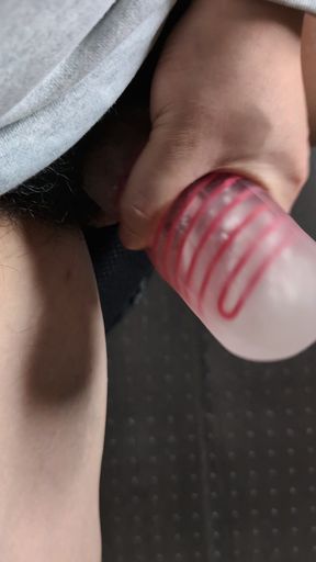 Masturbating with a tenga 4
