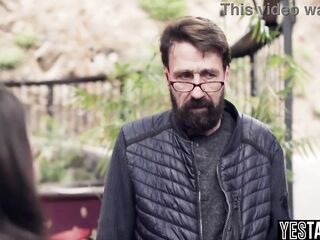 Infirm tourist sweetheart trades her juicy lil cunt for a place to crash at