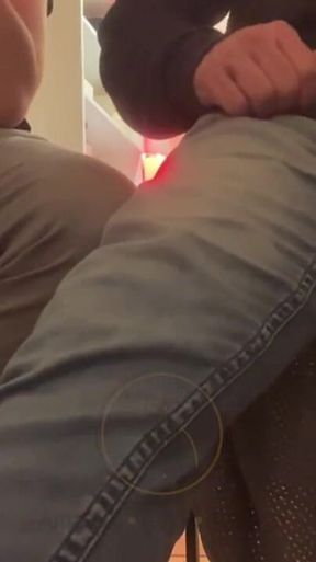 2 Amateur Flatmates Guys Wetting Their Pants on Cam for a Follower