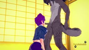 Campbuddy Yoichi gets railed raw by a hungry wolf furry