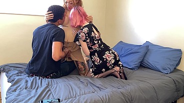 Asian Transgirl Billie Beaumont & Stud Stuff Petite Trans Girl Claire Gemini w/ Huge Cocks