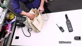 Upper class Asian besties caught and fucked for stealing