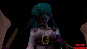 Jinx Arcane Hentai Animation | Hot Night With Jinx