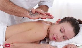 a sensitive massage turned into intense sex